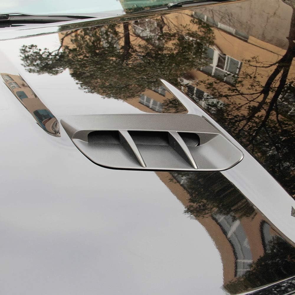 2PCS Matte Black Hood Scoop Air Vent Cover Exterior For Dodge Challenger 2015-2022