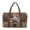 Brown Beagle Dog, variant on Quilted Travel Duffel Bag Weekender Overnight Bag for Women Men Blue Tropical Palm Tree Print Lightweight Luggage Bags Women Hospital Bag for Labor & Delivery