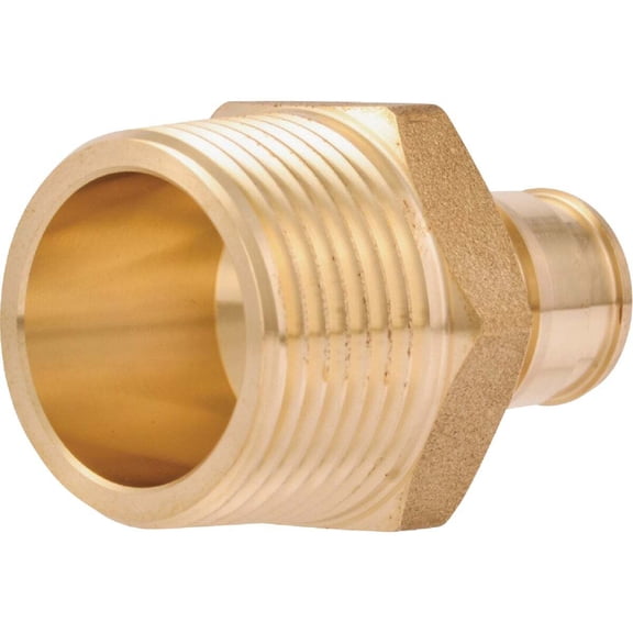 SharkBite PEX-A Brass 1/2 In. x 3/4 In. MNPT Adapter UAB116LFA