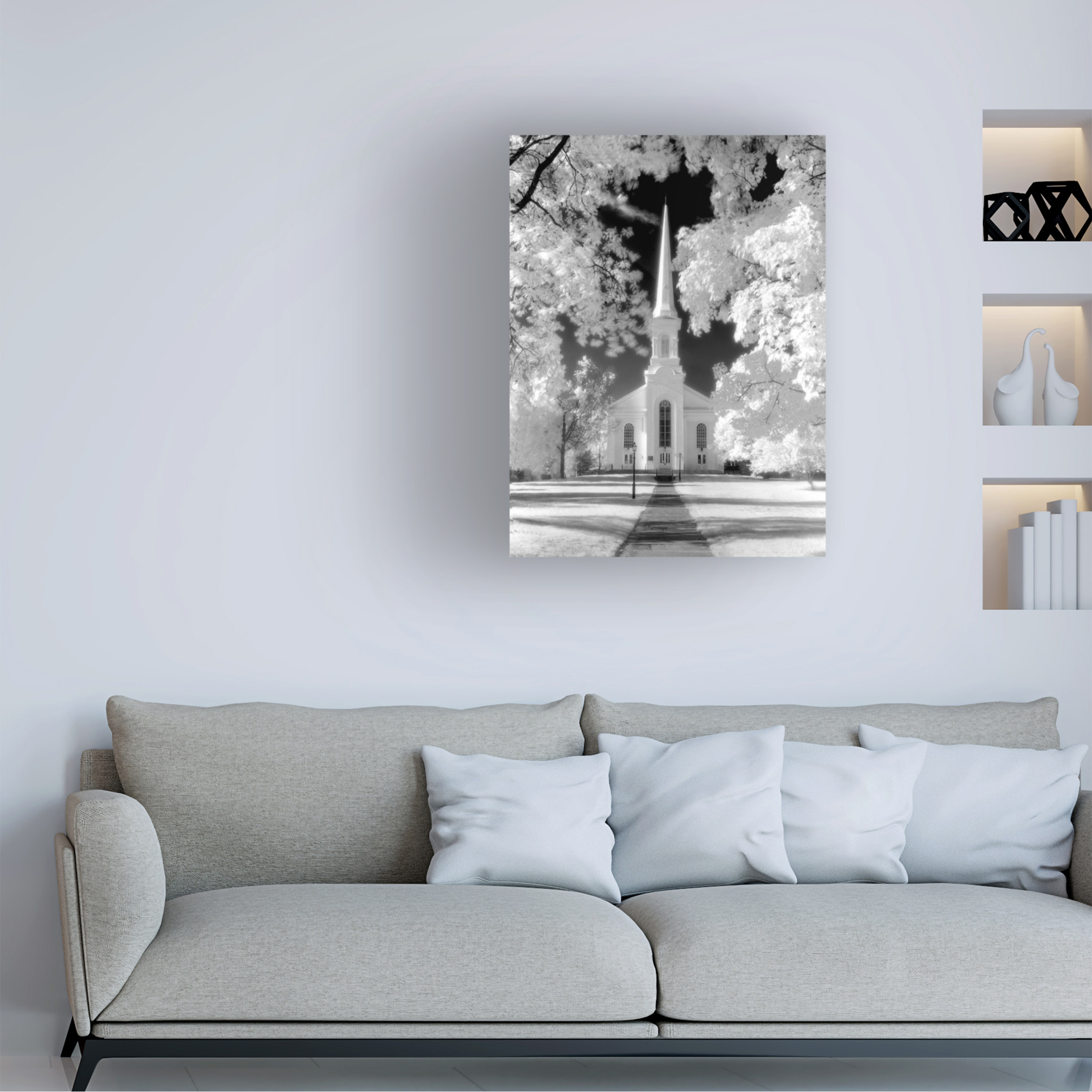 Trademark Fine Art 'Westfield Church Infrared' Canvas Art by Mike Jones Photo