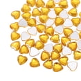 thumbnail image 1 of Uxcell 40Pcs Acrylic Heart Rhinestone 0.47" Flat Back Gems Stickers Golden, 1 of 7