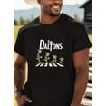 thumbnail image 1 of Summer Casual Cotton T-Shirt for Men - Knit Fabric Crew Neck Top with The Daltons Cartoon Print for Casual, Hiking, Sports - 100% Cotton, Slight Stretch, Short Sleeve Round Neck Tee for Couples - Spr, 1 of 6
