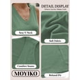thumbnail image 6 of MOYIKO Tank Tops for Women Summer V Neck T Shirts Trendy Sleeveless Basic Tee Loose Fit, 6 of 7