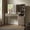 Grey Alder, variant on KeyWhat 48" Fluted Vanity Desk with 36" Mirror and Lights, Modern Makeup Table with 5 Drawers, Charging Station, Adjustable Shelves - Dark Gray