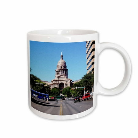 

3dRose State Capital of Texas in Austin Texas End of Street Textured Photo Ceramic Mug 11-ounce