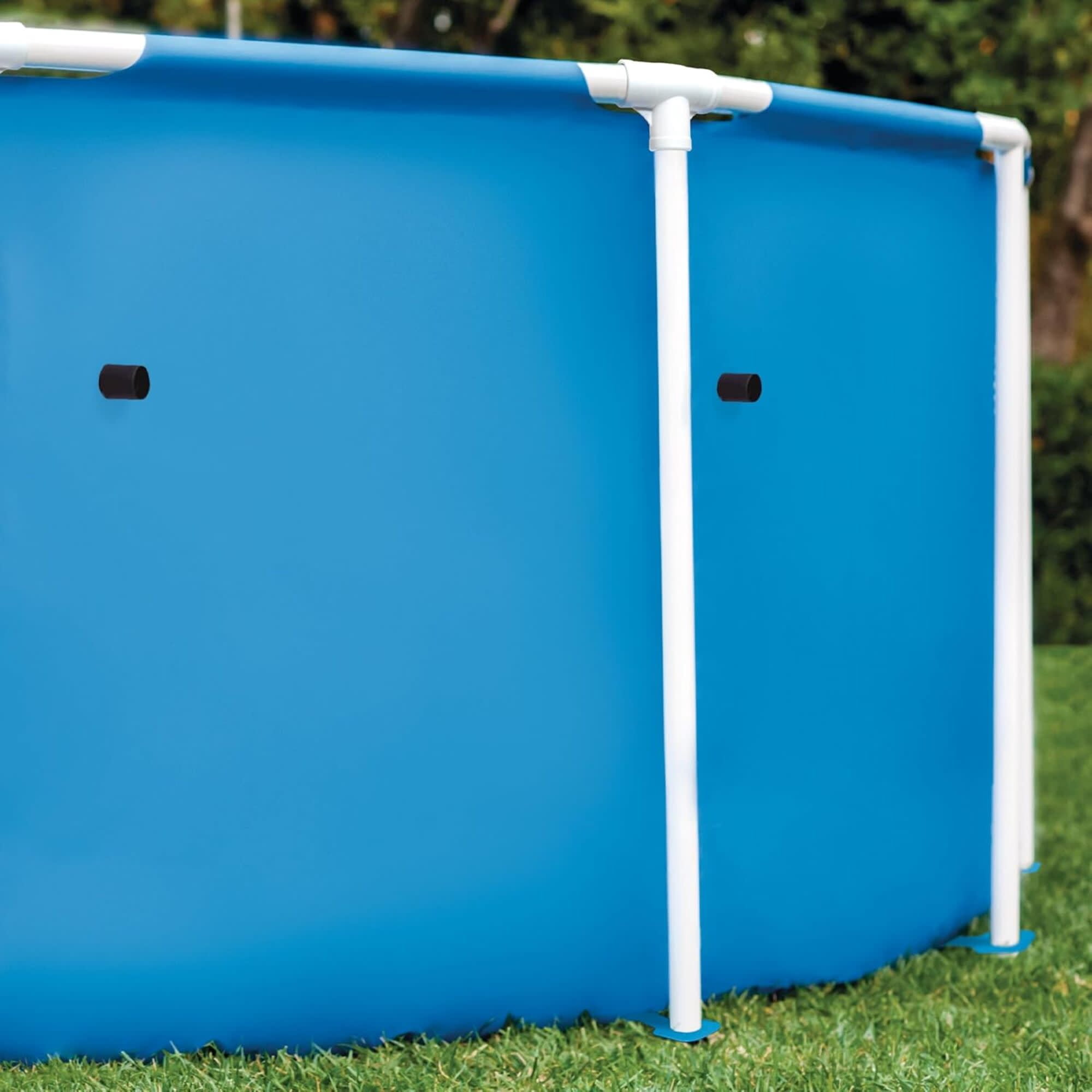 Intex: Metal Frame Pool & Filter Pump - 10' x 30" - Above Ground Swimming Set, 330 GPH, Puncture-Rust Resistant, Easy T-Joint Setup, 1185 Gal, 28201EP