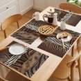 thumbnail image 5 of Animals Printed Striped Placemats Set of 8 Rustic Country Zebra Textured Place Mats Indoor Wipeable Table Mats Washable Cloth Dining Table Placemats for Kitchen Holiday Party Home Decor 13x19 Inch, 5 of 9