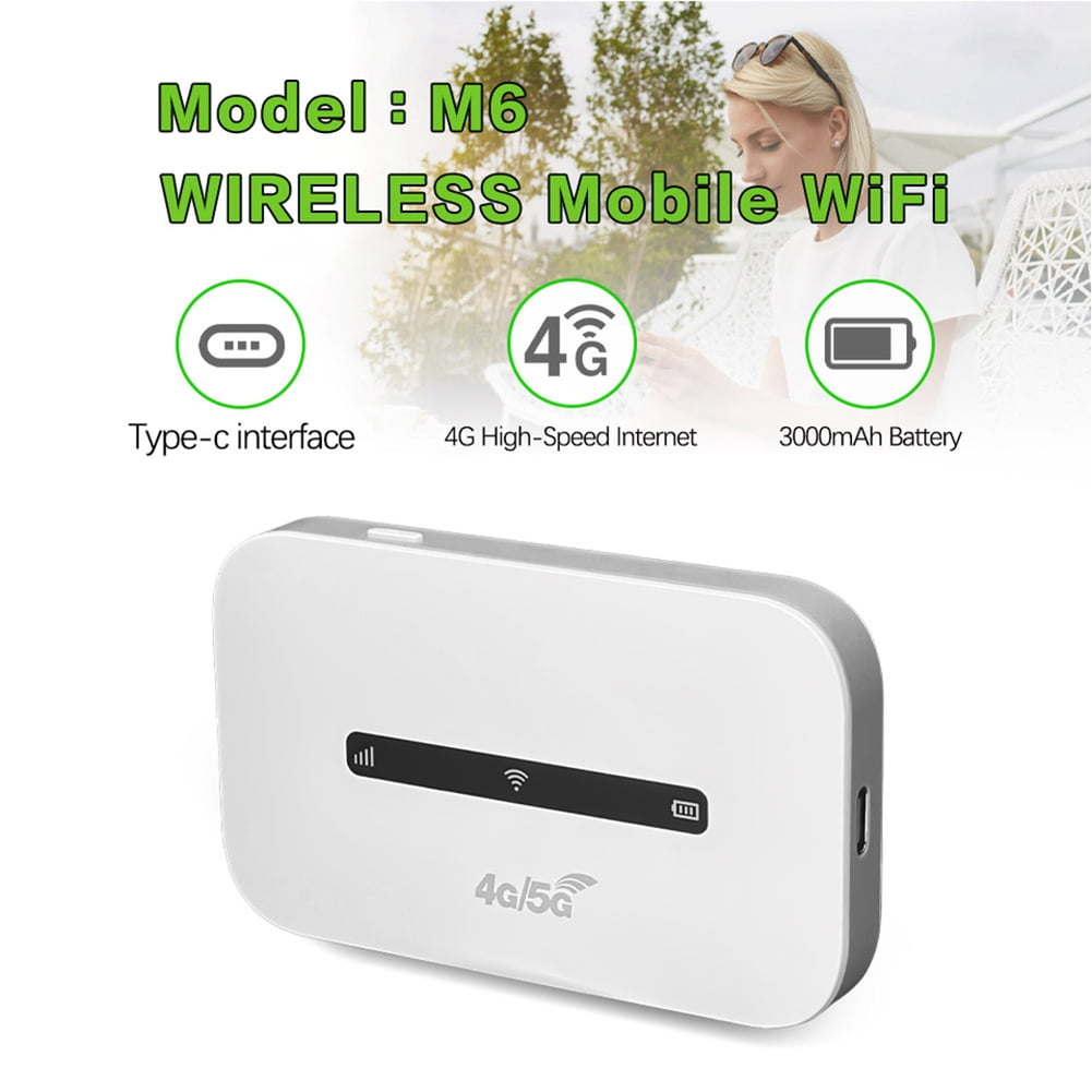 4G Mobile WiFi Router 4G LTE Wireless Pocket Mobile Hotspot with SIM Card Slot Modem Router(Applicable in Europe),1 x 4G Mobile WiFi Router,White