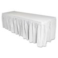 thumbnail image 1 of Plinthe de Table en Polyester Plissé, 29 Po x 14 Pi, Noir, 1 of 1