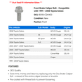 thumbnail image 2 of Front Brake Caliper Bolt - Compatible with 1999 - 2008 Toyota Solara 2000 2001 2002 2003 2004 2005 2006 2007, 2 of 2