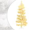 thumbnail image 1 of Charmma Swirl Christmas Tree with Stand and LEDs White 59.1" PVC, 1 of 10