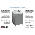 thumbnail image 5 of Dahle 50414 Oil-Free Paper Shredder w/Jam Protection, German Engineered, 18 Sheet Max, Level P-4 | O-3, 5 of 8