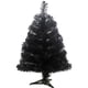thumbnail image 1 of Árbol de Navidad artificial de 60 cm con base de plástico para decoración de fiestas en casa (negro), 1 of 3