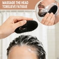 thumbnail image 4 of Emlimny 4 Packs Pocket Palm Combs, Plastic Shampoo Comb, Massager Hair Brush Comb, Scalp Massager Brush Comb, Easy Grip Loop Designed, Pocket Hair Comb for Hair Home Travel (Black), 4 of 6