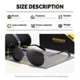 thumbnail image 3 of HDSHADES Unisex Retro Versatile Full Frame Sunglasses Camping Sport Polarized Frog Frame Sunglasses, 3 of 4