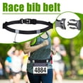 thumbnail image 3 of Elastic Marathon Running Belt with 6 Gel Tabs Reflective Strips and Adjustable Bib Holder, 3 of 7