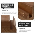 thumbnail image 3 of BEADCEST Wood Vinyl Record Stand for Storage Use Light Brown Wooden Display Rack Stable and Practical 7.5 Inches, 3 of 3