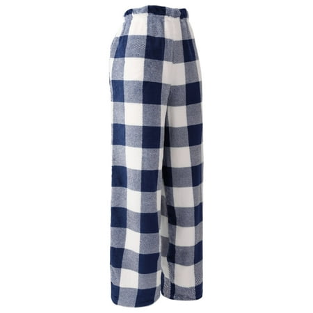 

Women s Flannel Plaid Pajama Pants Soft Comfort Sleep Lounge Long Pants Christmas Holiday Sleepwear Trousers with Pockets
