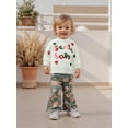 thumbnail image 5 of Miaouyo Toddler Baby Girl Christmas Fall Sweaters 0 6 12 18 24 Months 2T 3T Long Sleeve Round Neck Letter Bow Embroidery Tops, 5 of 9