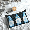 thumbnail image 5 of Fuzoiu Christmas Gnome Snowflake Print Pillow Case with Hidden Zipper,Pillow Covers,Soft and Comfortable Pillowcase-14"x20", 5 of 6