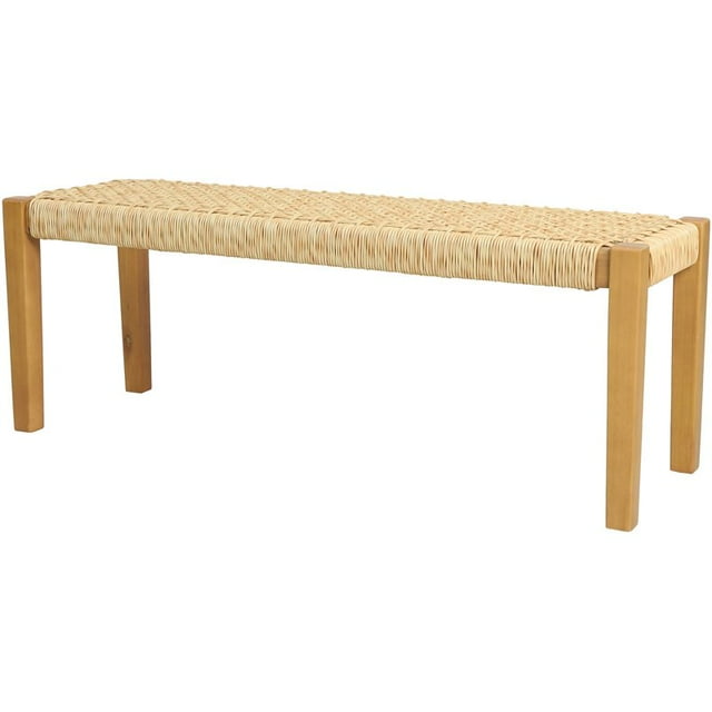 Noble House Angie Banc Industriel Moderne en Bois d'Acacia Brun et Teck
