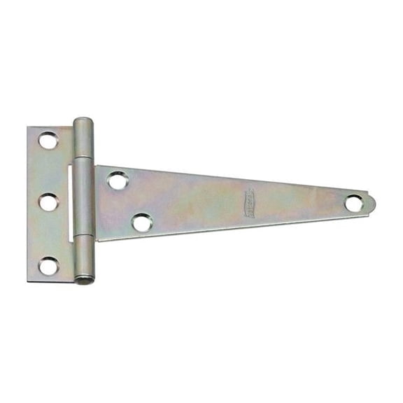 5 in. Steel Light T-Hinge - Zinc-Plated - Pack of 2