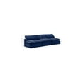 thumbnail image 3 of Meridian Furniture Comfy Navy Velvet 3-Pc. Modular Sofa, 3 of 10