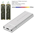 thumbnail image 3 of NVMe SSD Enclosure 10Gbps USB 3.1 Type C, UASP Protocol, High Speed, Aluminium Alloy, Designed for 2230 2242 2260 2280 SSD, 3 of 8