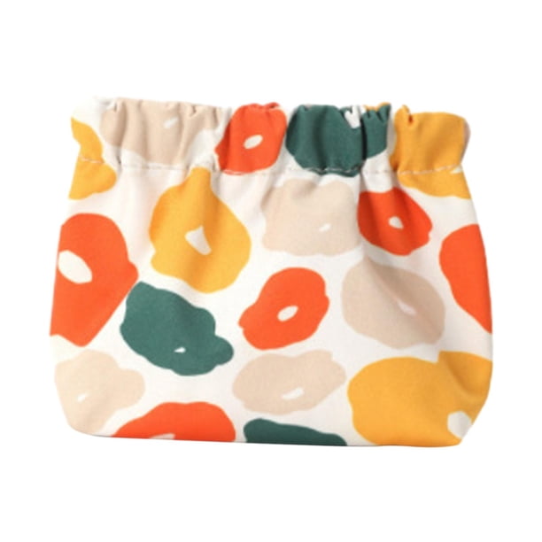 Monedero con cierre automático, bolsa de viaje, estampado, para regalos de cumpleaños, neceser de maquillaje pequeño. Estilo A