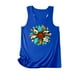 thumbnail image 3 of Playeras,Blusas y Tops,Ropa para Mujer Tallas grandes Camiseta sin mangas de verano para mujer, camiseta sin mangas con gráfico de flores , camiseta informal para vacaciones (Blue, M), 3 of 4