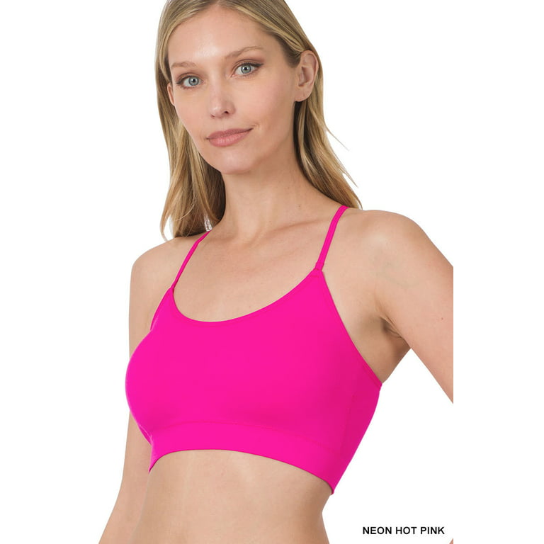 Zannycn Bustiers Women's The Most Comfortable Bra In The World Minimiser  Undershirt With Bra Integrated Nursing Bra With Additional Bra Extensions,  pink, M : : Fashion