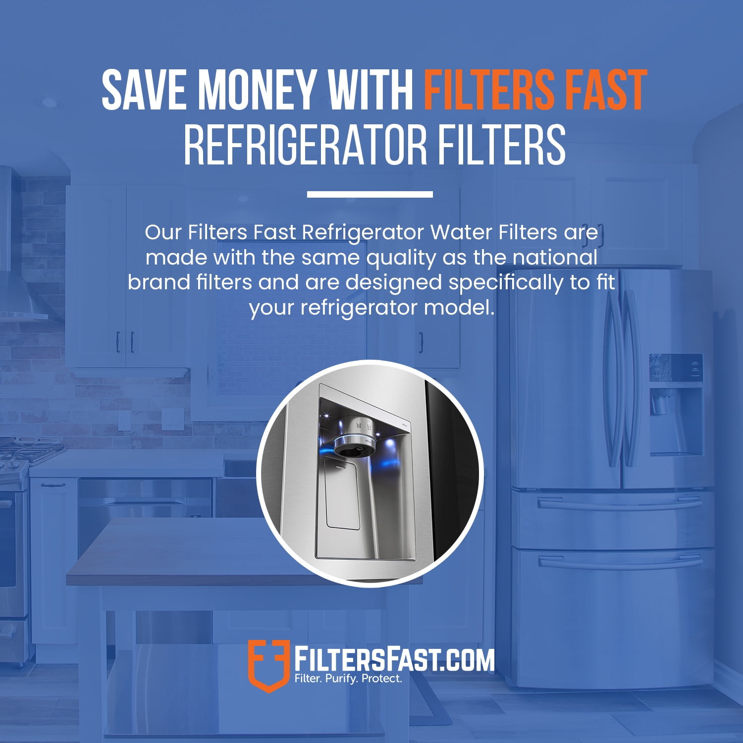 Filters Fast® PH21140 Replacement for GE XWF Refrigerator Filter