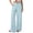 BH34_Light Blue, variant on Wide Leg Dress Pants for Women Pull on Elastic Stretchy Work Pants High Waisted Casual Slacks with Pockets Mint Green S