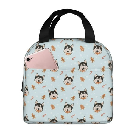 Insulated Lunch Bag for Women Men - Cute Christmas gift Dog Leakproof Cooler Lunch Box for Women Men  Lunch Tote Bags for Work School Picnic Travel