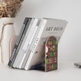 thumbnail image 4 of Sikiie Ho Ho Ho Merry Christmas Bookends 1 Pair, Wood Bookends for Shelves, Book Ends for Shelves, Book Shelf Holder for Home Office, 4 of 7