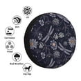 thumbnail image 4 of Salouo Wildflowers And Dragonflies Print Spare Tire Cover 14-17 inch Spare Tire Protector Universal Tough Tire Wheel Cover for Trailer SUV and Truck-15 inch, 4 of 6