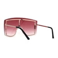 thumbnail image 2 of Extra Large Oversize Shield Curved 80s Funky Shade Gold Burgundy, 2 of 4