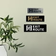 thumbnail image 3 of Basic Exit Route Sign (Blue) - Large, 3 of 4