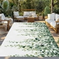 thumbnail image 3 of Fsddascl Green Eucalyptus Branches Outdoor Rug for Patio/Deck/Porch, Non-Slip Large Area Rug 4 x 6 Ft, Spring Botanical Leaves Vines Indoor Outdoor Rugs Washable Area Rugs, Camping Rug Carpet, 3 of 5