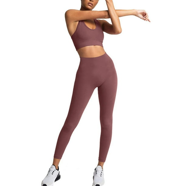Podplug Work Out Sets Gym for Women, Women's Workout Outfits 2 Pieces Yoga  Set Gym Exercise Seamless Yoga Leggings with Sports Bra Fitness Activewear  - Walmart.com
