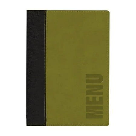 Faux Tabletops - MCTRLSGR Securit Faux Leather Menu Holder - Green By TableTop King