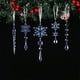 thumbnail image 1 of Colgante De Carámbano Transparente Juego de 10 adornos colgantes de copos de nieve navideños de acrílico transparente, 5 estilos para decorar el árbol JASKFLY, 1 of 9