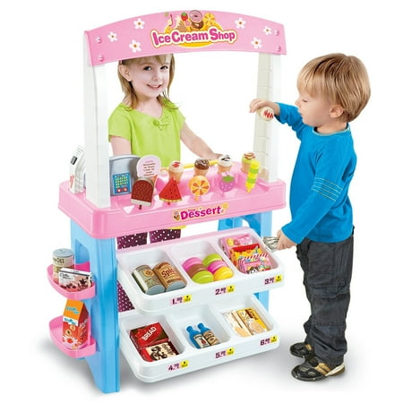 Ice Cream Shop 47 Piece Luxury Grocery Store Playset With (Best Way To Store Ice Cream)