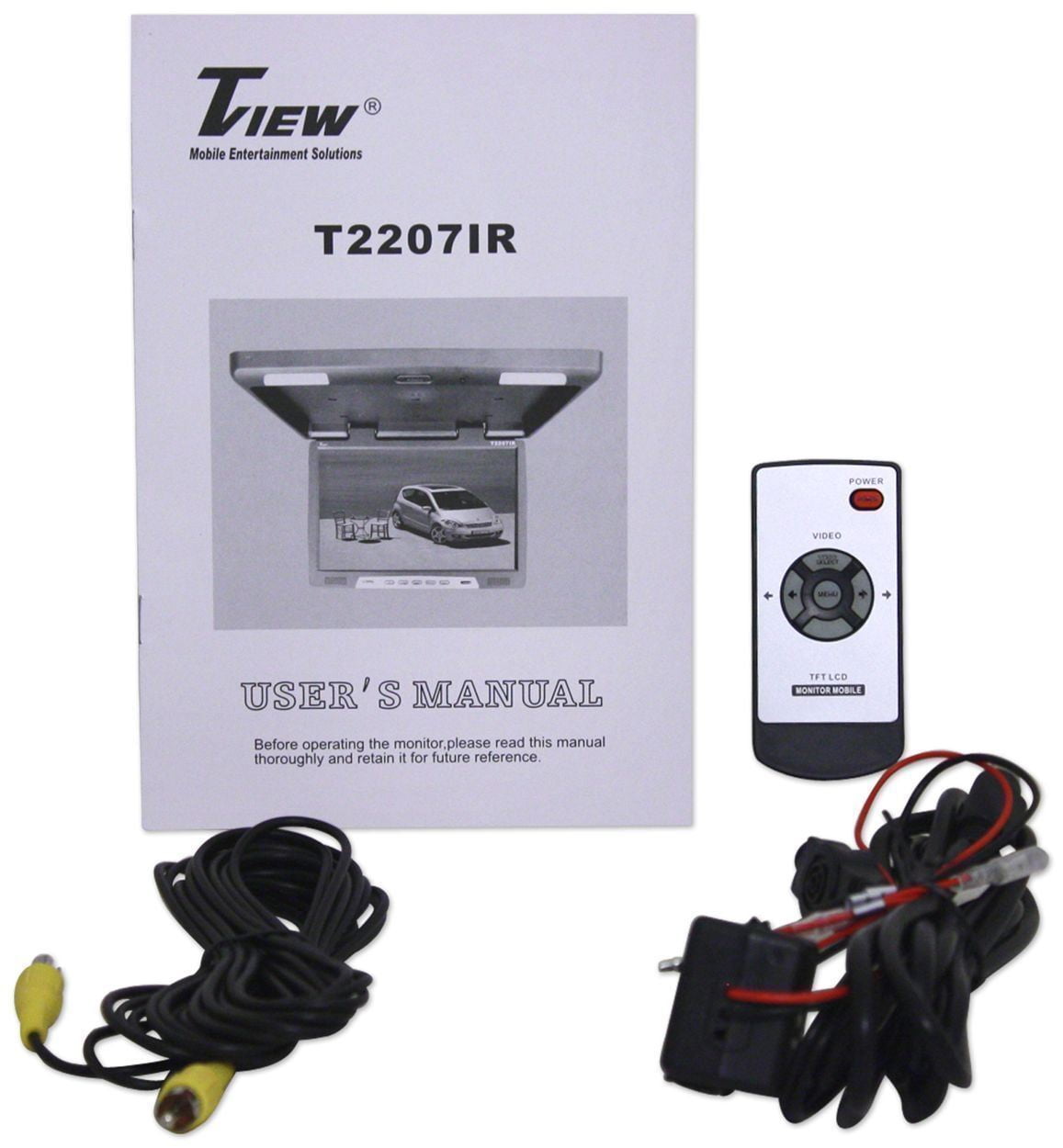 Tview T122PL-BK Car Headrest Monitor Black 