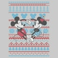 thumbnail image 2 of Men's Mickey & Friends Christmas Mickey and Minnie Blue and Red Print  Sweatshirt, 2 of 4
