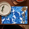 thumbnail image 5 of Pioneer Flower Floral Print Pattern Summer Placemats Table Placemats Set Of 4-Linen Kitchen Washable Placemats Table Mats 12x18 Inch Non-Slip Heat Resistant, 5 of 6