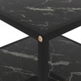 thumbnail image 3 of vidaXL Table Basse Noire 60x60x35 cm Verre Trempé, 3 of 4