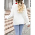 thumbnail image 3 of xiaxaixu Chandails à Imprimé Cœur pour Femmes Manches Longues Col Rond Pulls Surdimensionnés Hauts de la Saint-Valentin, 3 of 9