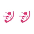 thumbnail image 4 of Wosthever Snorkel Tube Professional Ergonómico Plegable Reutilizable Outdoor Sport Swim Freediving Snorkeling Tubes Rose Red Rosa roja 2Conjunto, 4 of 6