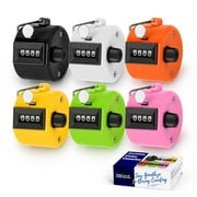 SDARMING Colour Counters, Tally 4-dight Clicker Counter, ABS Handheld Counters Clicker for Counting, Golf, Scoring, Knitting